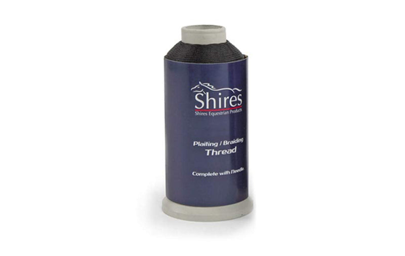 Shires Waxed Plaiting Thread Reel Black - PawsPlanet Australia