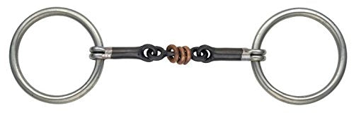 Shires Sweet Iron Copper Roller Snaffle 4.5" - PawsPlanet Australia