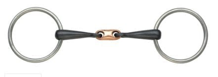 Shires Copper Lozenge Snaffle 4.5" - PawsPlanet Australia