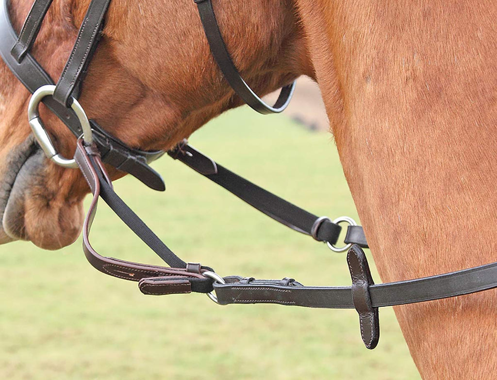 Shires Pony Size Flexi Reins Black - PawsPlanet Australia