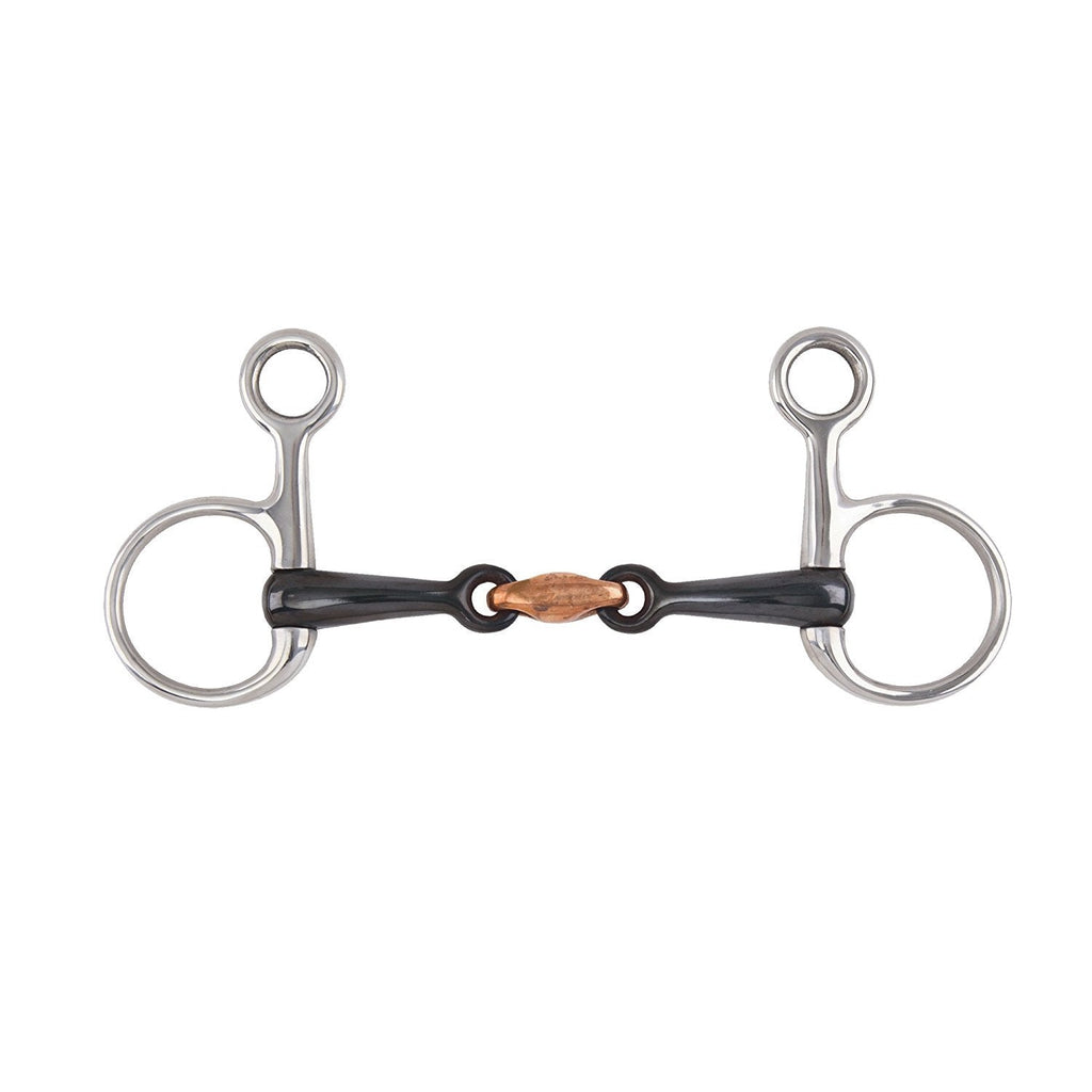 Shires Equestrian - Hanging Cheek Sweet Iron Snaffle - S/steel - Size: 51/2 - PawsPlanet Australia