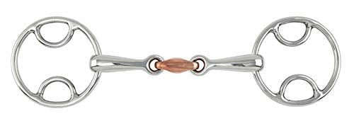 Shires Beval Bit with Copper Lozenge 4.5" - PawsPlanet Australia