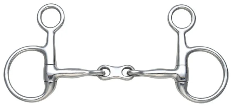 Shires Hanging Cheek French Link Snaffle 5" stainless steel - PawsPlanet Australia