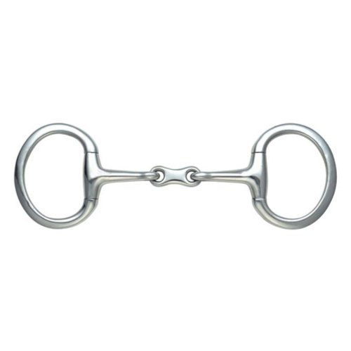 Shires French Link Eggbutt Snaffle Double Jointed Bits Eggbutt 5" 75mm 14mm - PawsPlanet Australia