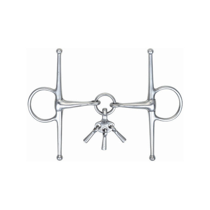 Shires Full Cheek Jointed Snaffle with Keys 4.5" - PawsPlanet Australia