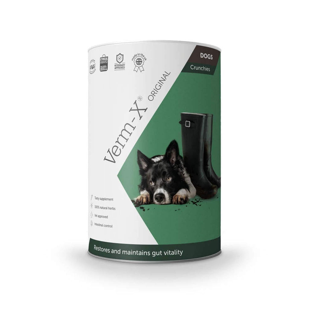 Verm-X - Herbal Crunchies for Dogs x 325 Gm Tube - PawsPlanet Australia