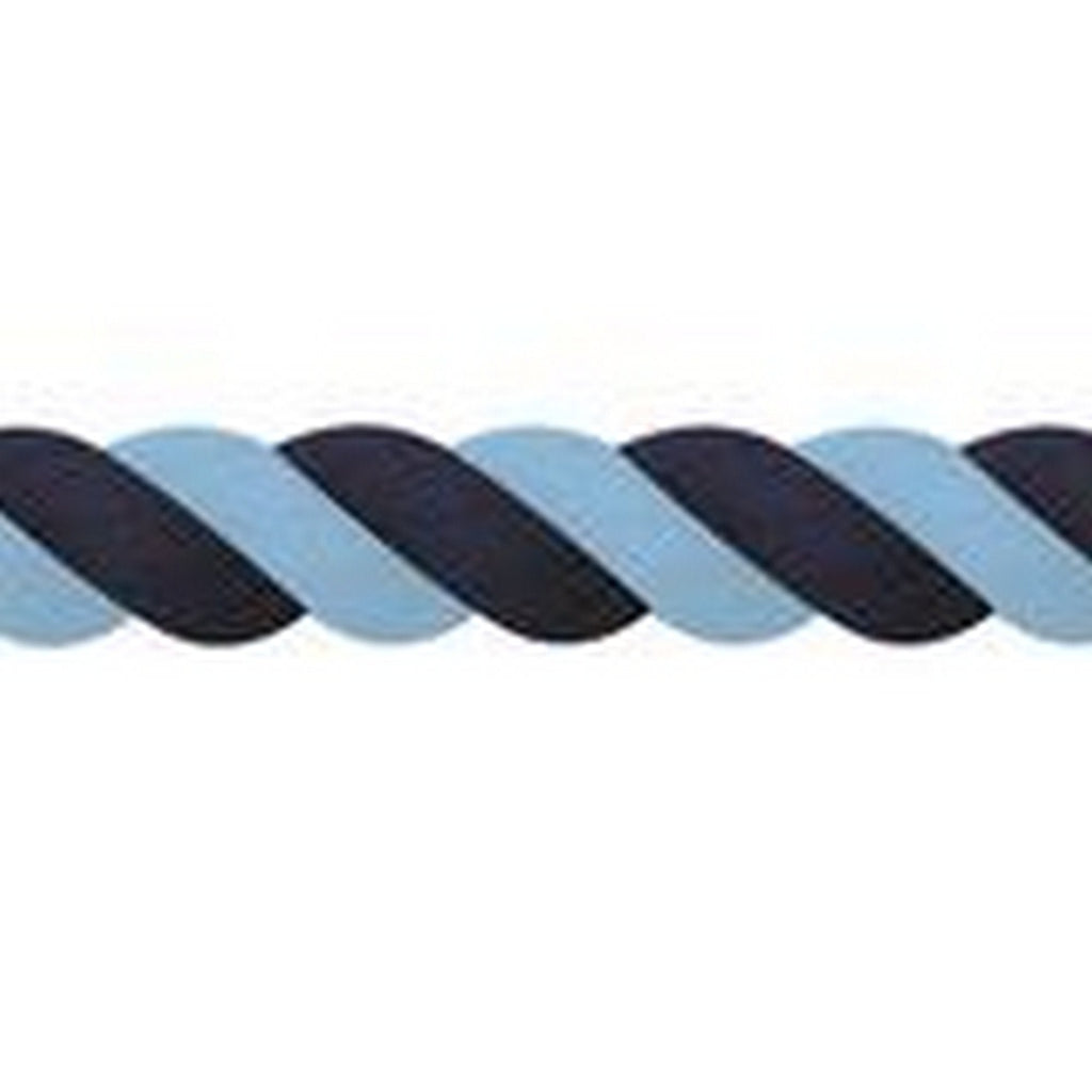 Jumpers Horse Line Cotton Lead Rope Regular Navy/Light Blue - PawsPlanet Australia