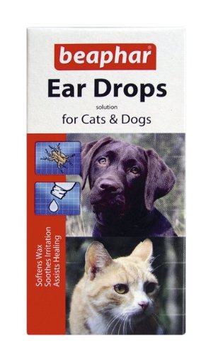 Beaphar Ear Drops for Dogs/Cats, 15 ml, Pack of 2 - PawsPlanet Australia