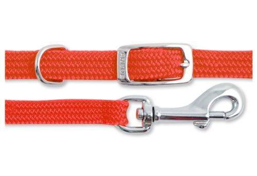 Ancol Small Bite Softweave Collar ( adjusts 20-30cm) & Lead ( 1m x 10mm) Set Red 20-30CmSz0-1 - PawsPlanet Australia