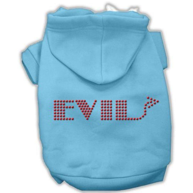 Mirage Pet Products Evil Hoodies, Extra Small, Baby Blue XS - PawsPlanet Australia