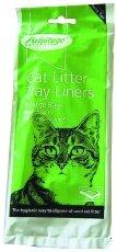 Large Cat Litter Tray Liners (12 Packs of 6) 12 Green - PawsPlanet Australia