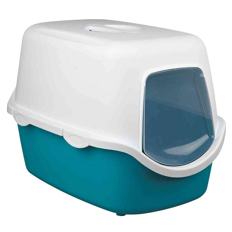 Trixie Vico Litter Tray for Cats Turquoise/White - PawsPlanet Australia