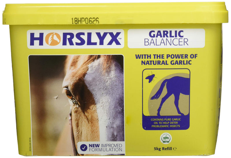 Horslyx Tub Garlic Supplements for Horses, 5 kg 5 kg (Pack of 1) - PawsPlanet Australia