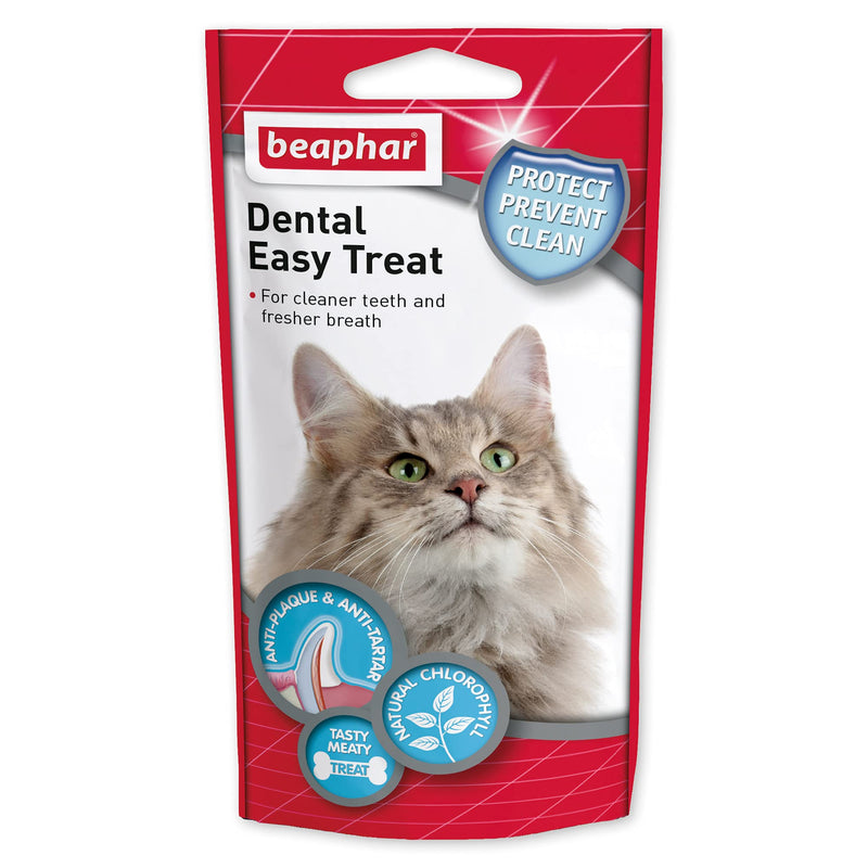 Beaphar Dental Easy Treats For Cats 35 g (Pack of 6) 35 g (Pack of 6) - PawsPlanet Australia