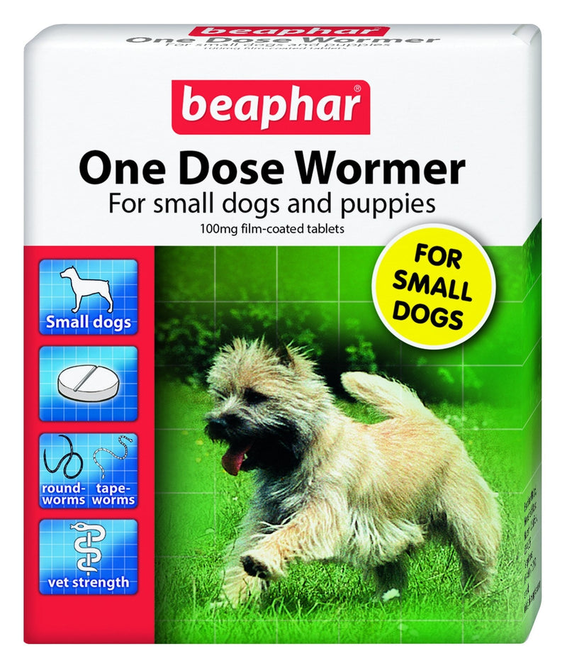 Beaphar One Dose Wormer for Small Dogs 3 Tablets (Pack of 3) - PawsPlanet Australia