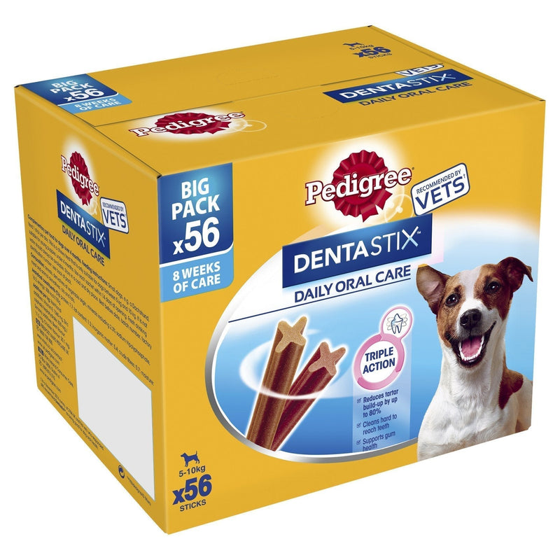 Pedigree Dentastix Daily Oral Care Small Dog 5-10 k g, 56 Sticks, Pack of 1 - PawsPlanet Australia