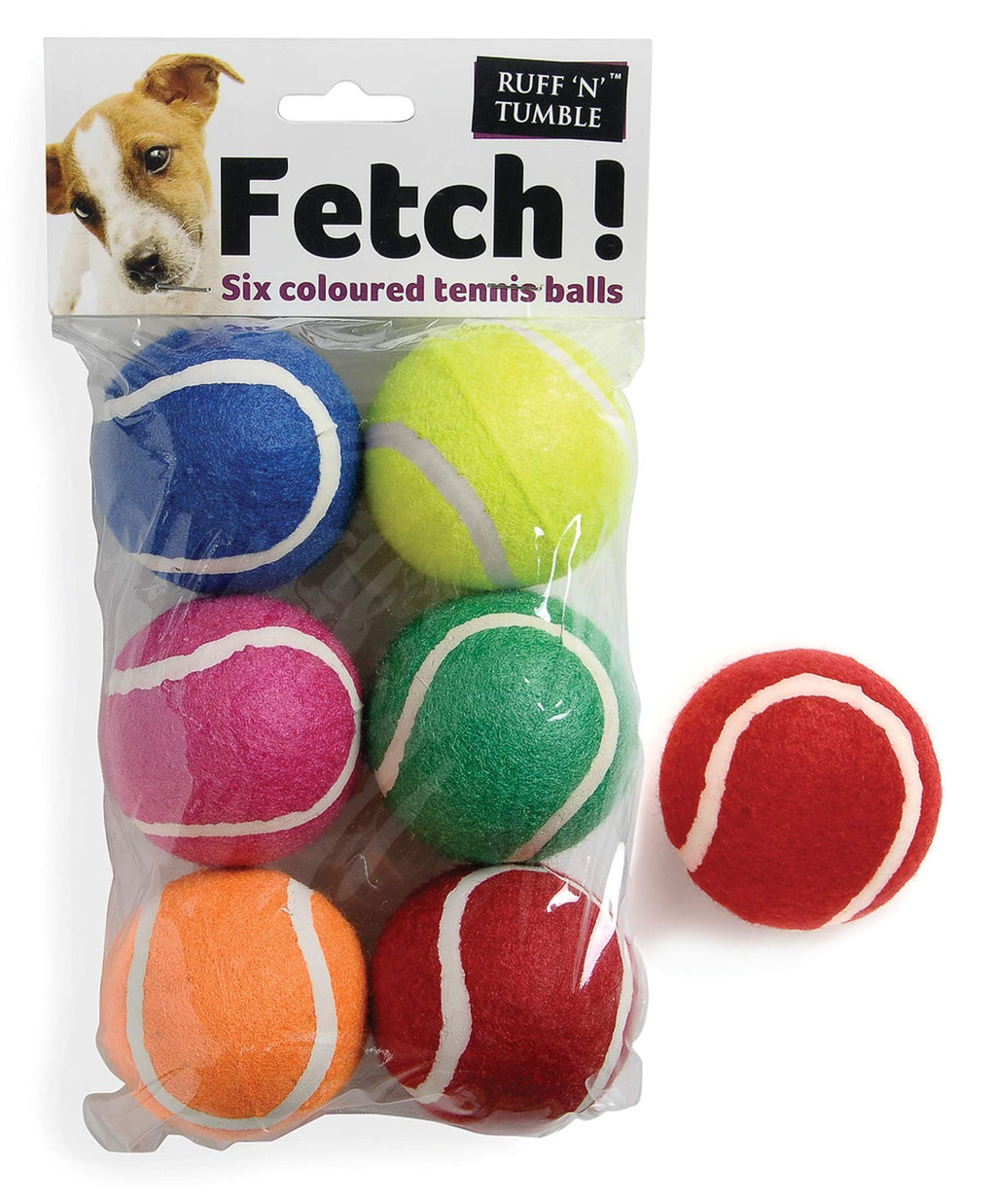 Sharples N Grant Fetch Tennis Balls, Pack of 6 - PawsPlanet Australia