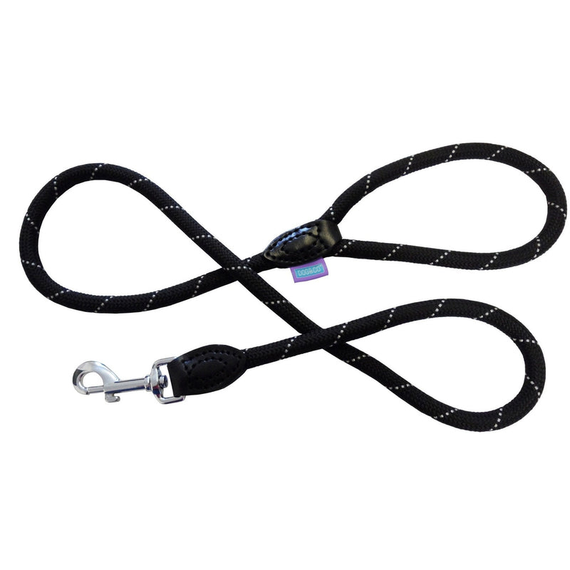 Dog & Co Mountain Rope Trigger Dog Lead, 1.2 x 120 cm, Black - PawsPlanet Australia