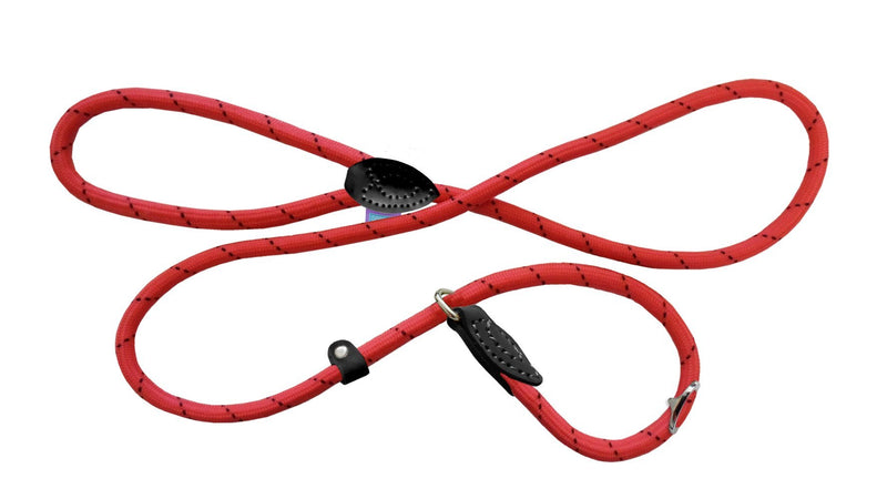 Dog & Co Mountain Rope Slip Lead Red/black 150cm - PawsPlanet Australia