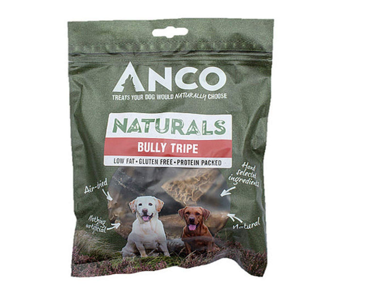 Anco Naturals Bully Beef Tripe Sticks - 135g - Natural/Healthy Dog and Puppy Treat - PawsPlanet Australia