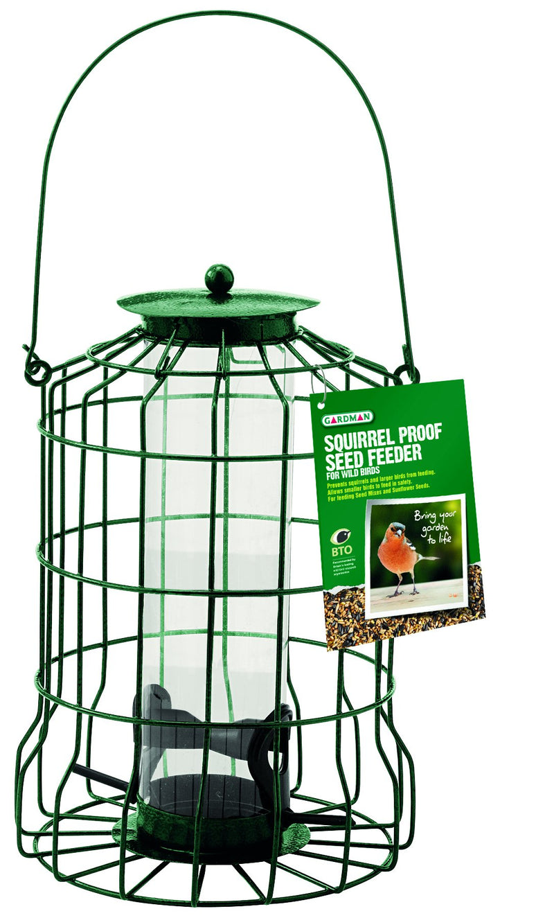 Gardman Squirrel Proof Bird Seed Feeder, Natural, A01620 1 - PawsPlanet Australia