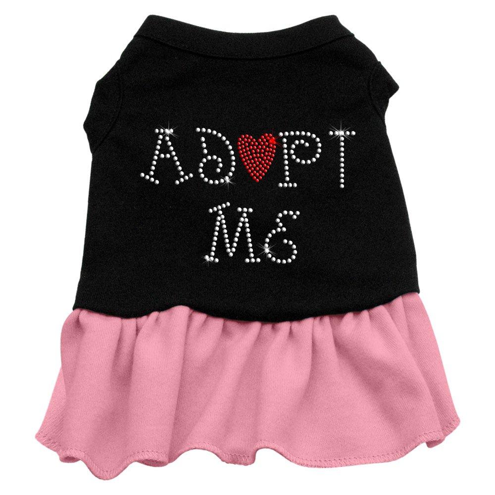 [Australia] - Mirage Pet Products Adopt Me 14-Inch Pet Dresses, Large, Black with Pink 