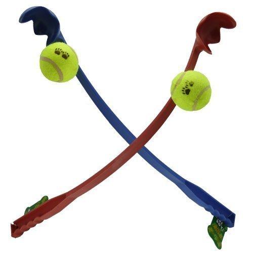 New Dog Ball Launcher  Thrower With Tennis Ball, Long Handle, Great Fun For Dogs - PawsPlanet Australia