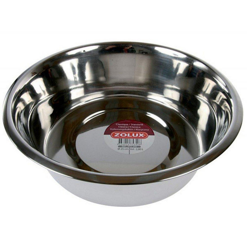 Zolux Stainless Steel Bowl 11 cm 0.18L - PawsPlanet Australia