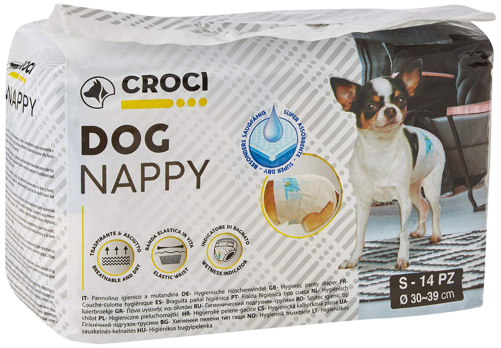 Croci Dog Nappy, Small, Pack of 14 - PawsPlanet Australia