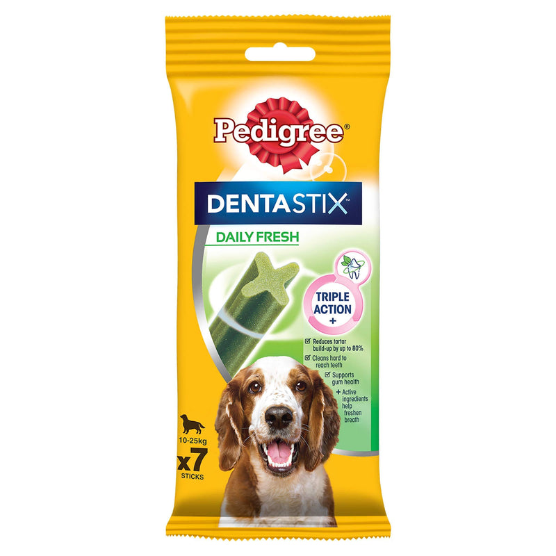 Pedigree Dentastix - Fresh Daily Dental Chews Medium Dog, 70 Sticks - 10 x 180 g flavor 3 - PawsPlanet Australia