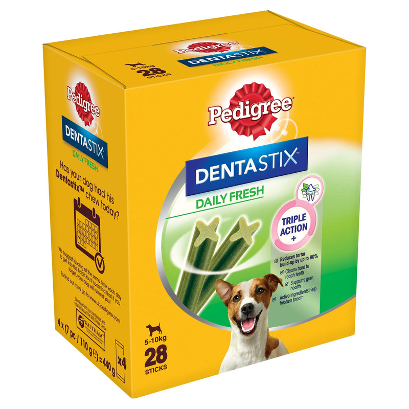 Pedigree Dentastix - Fresh Daily Dental Chews Small Dog, 112 Sticks - 4 x 440 g - PawsPlanet Australia