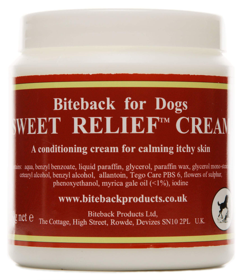 Biteback Products 'Sweet Relief'™ Soothing Cream for Itchy Dog Skin 250g - PawsPlanet Australia