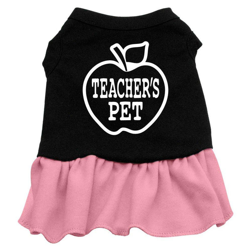 Mirage Teachers Pet Screen Print Dog Dress, XX-Large, Black/Pink - PawsPlanet Australia