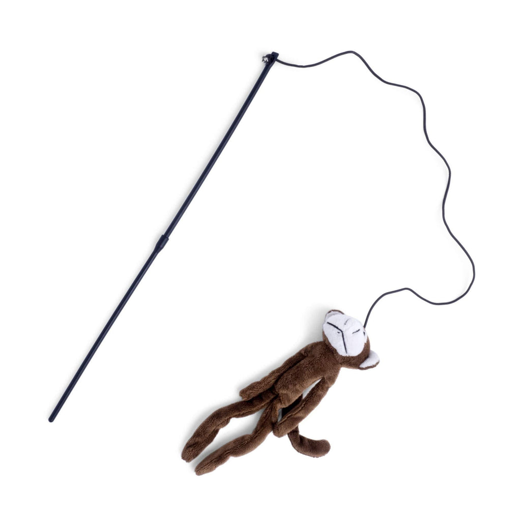 Petface Skinny Safari Monkey Teaser Cat Toy elephant - PawsPlanet Australia