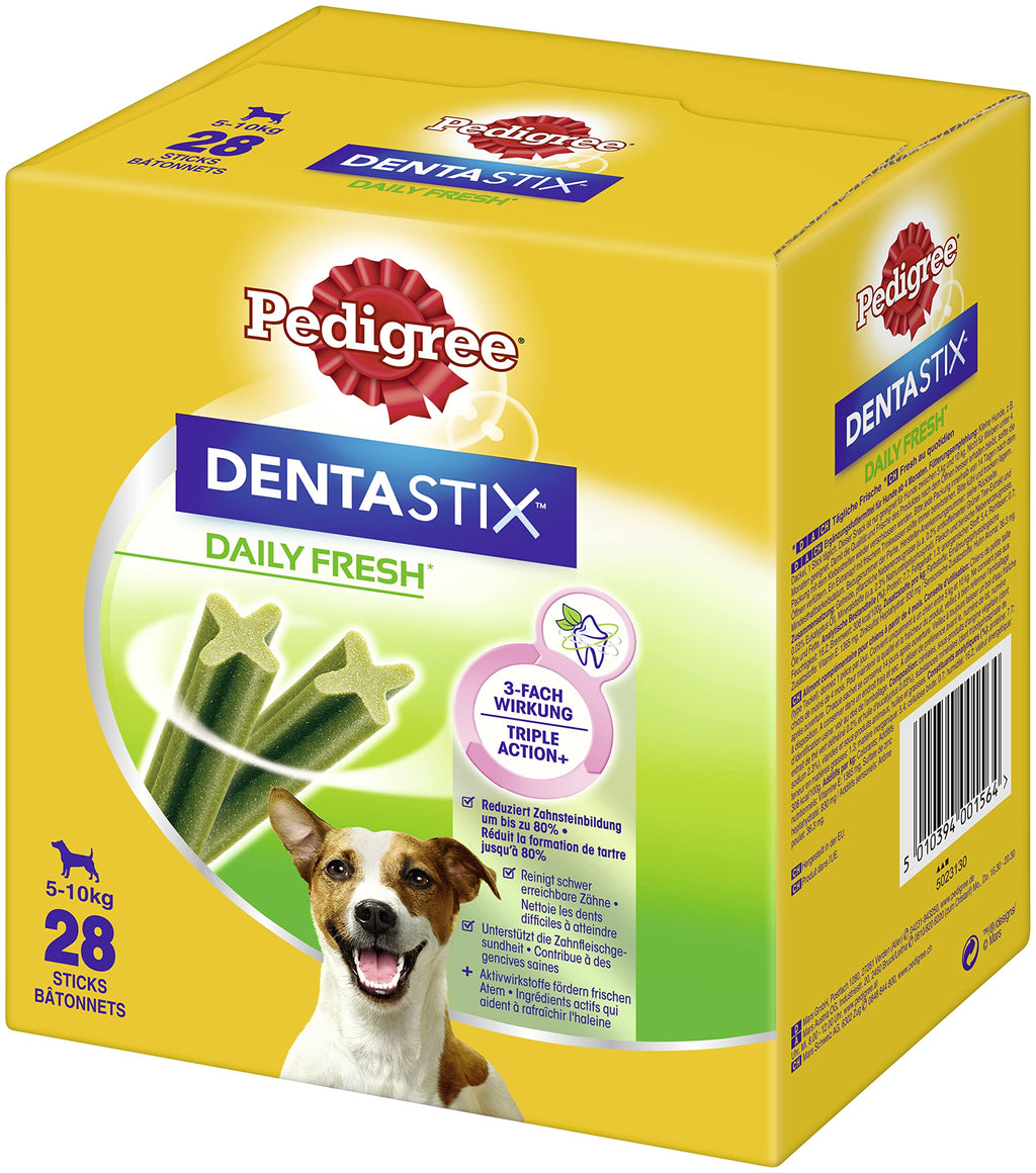 Pedigree Dentastix Fresh 28 Sticks (Pack Size: Small Dog) 28 Count (Pack of 1) - PawsPlanet Australia