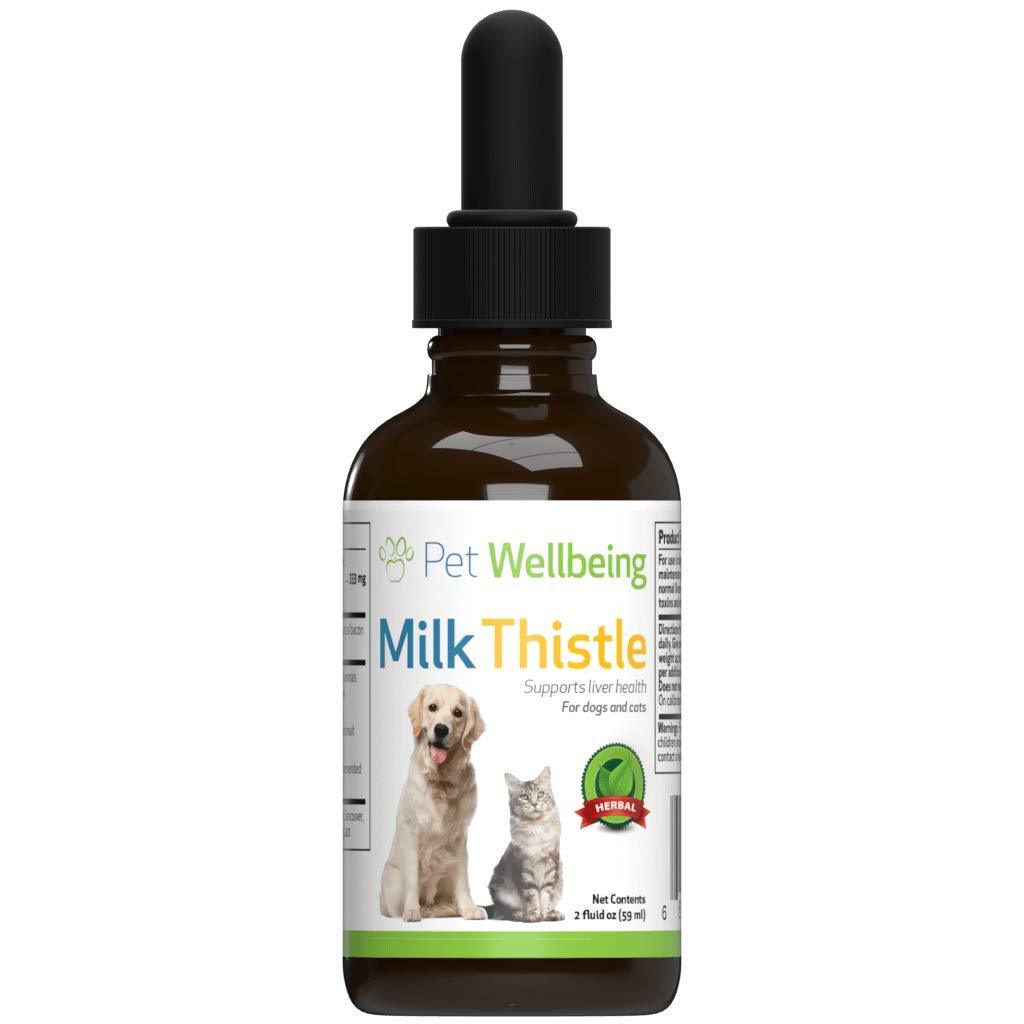 Pet Wellbeing - Milk Thistle For Dogs - Natural Glycerin Based Milk Thistle For Dogs - 2 Ounce (59 Milliliter) - PawsPlanet Australia