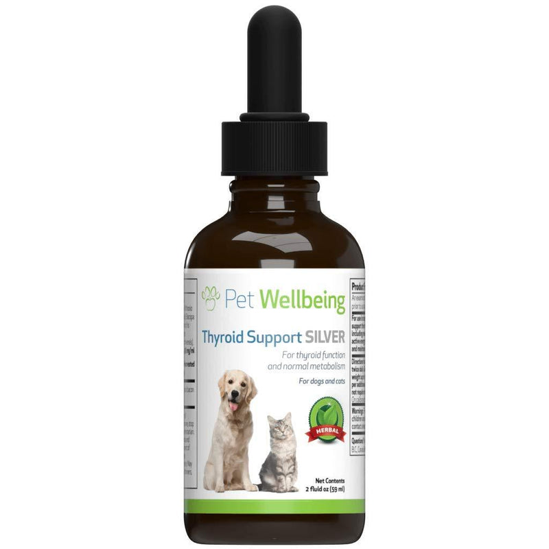 Pet Wellbeing - Thyroid Support Silver For Dogs - Natural Support For Thyroid Health - 2Oz(59Ml) - PawsPlanet Australia