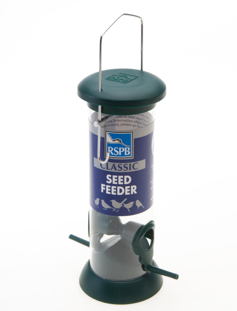 RSPB 9 inch Hanging Classic Seed Feeder for Mix Seed Blends, Nyjer Seed, Sunflower, Supporting the RSPB Charity, Easy Clean for Garden & Outdoor use - PawsPlanet Australia