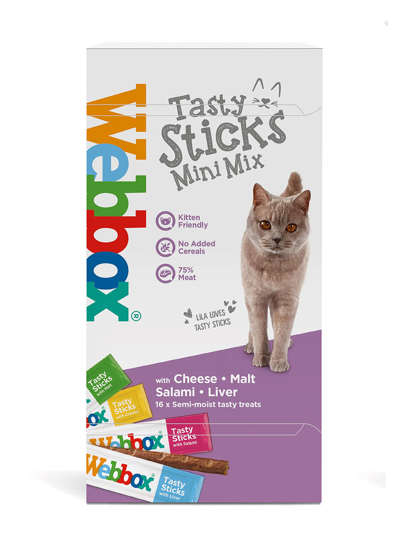 Webbox Cats Delight Mini Mix (Pack of 16) 16 Count (Pack of 1) - PawsPlanet Australia