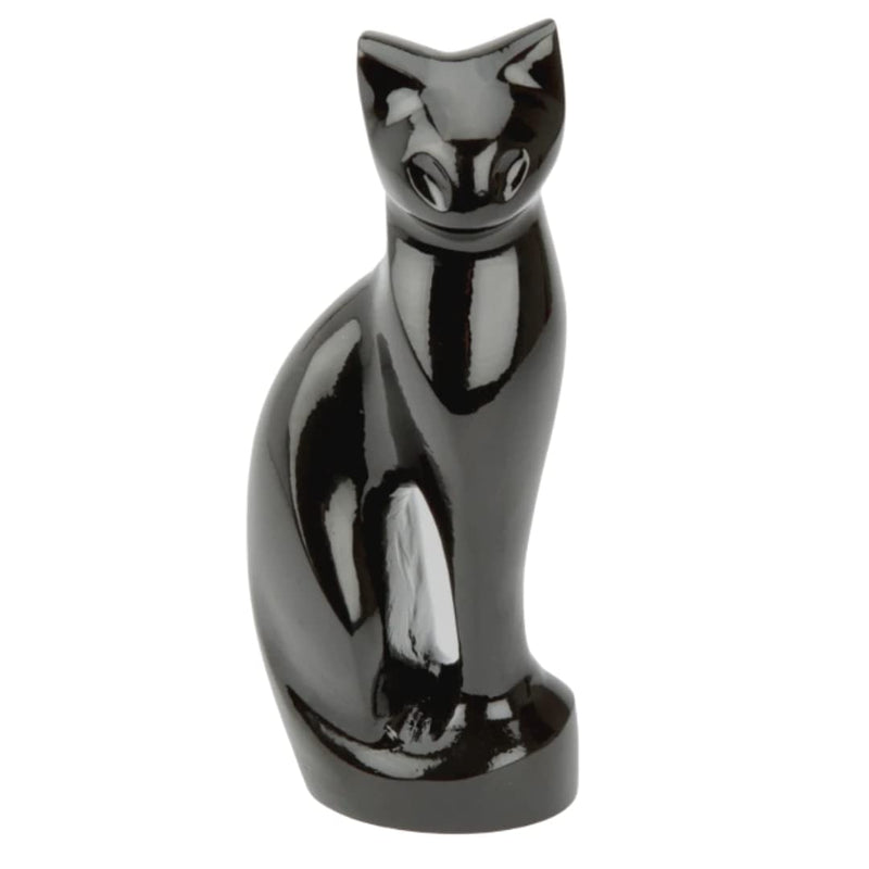 Urns UK Stanley Cat Cremation Ashes Pet Urn Black - PawsPlanet Australia