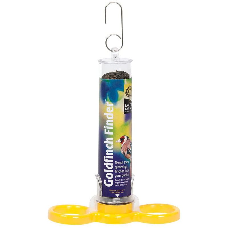 Niger Seed Bird Feeder - Goldfinch Finder - ideal for offering niger seeds that goldfinches love. Ready-filled! 1 Holds 75g of niger seed, Length 18cm - PawsPlanet Australia