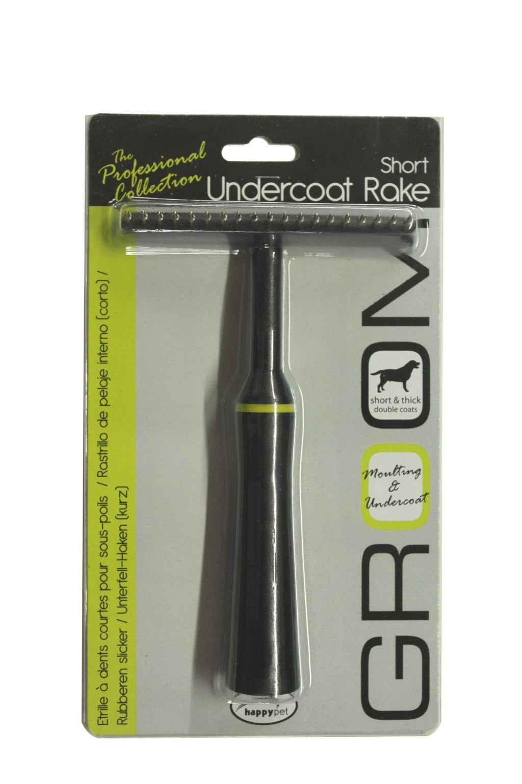 happypet Groom Short Undercoat Rake for Dogs - PawsPlanet Australia