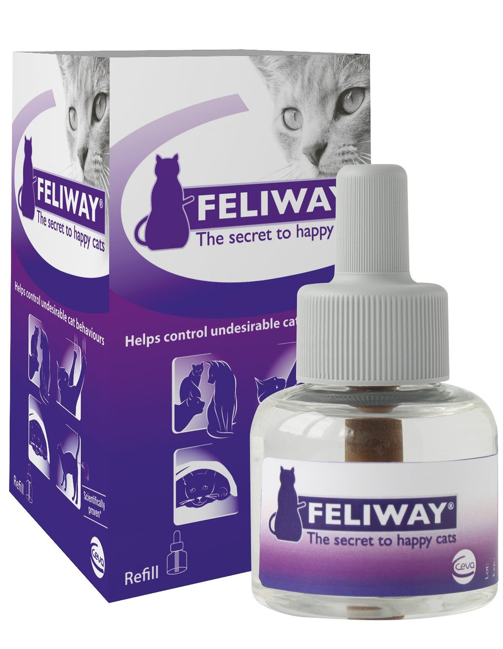 William Hunter Equestrian Feliway Calming 48ml Diffuser/Refill - Synthetic carming spray, Comforts & Reassures Cats in New Homes - PawsPlanet Australia