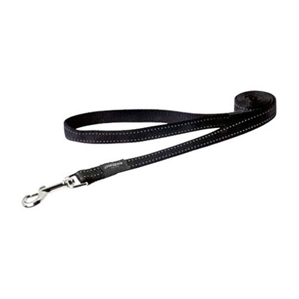 Rogz Fanbelt Reflective Dog Lead, Large, Black - PawsPlanet Australia