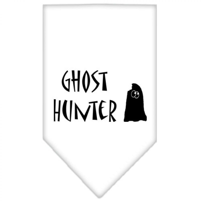 Mirage Pet Products Ghost Hunter Screen Print Bandana for Pets, Small, White S - PawsPlanet Australia