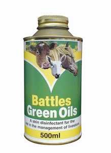 Battles Green Oils 500ml - Maintains the optimum conditions for the natural healing process of cuts and wounds - PawsPlanet Australia