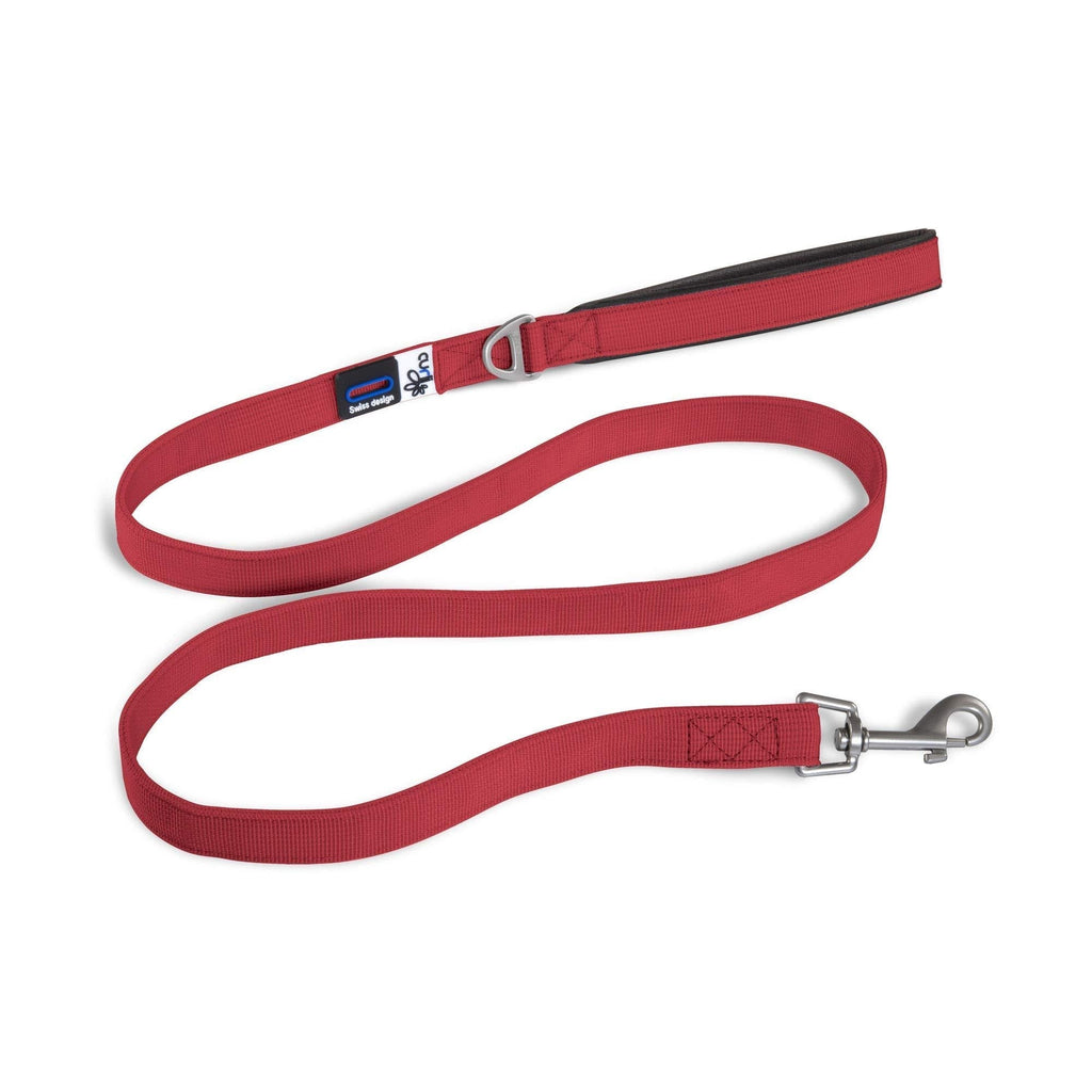 Curli Basic Leash Red M 140 x 1.5 cm - PawsPlanet Australia