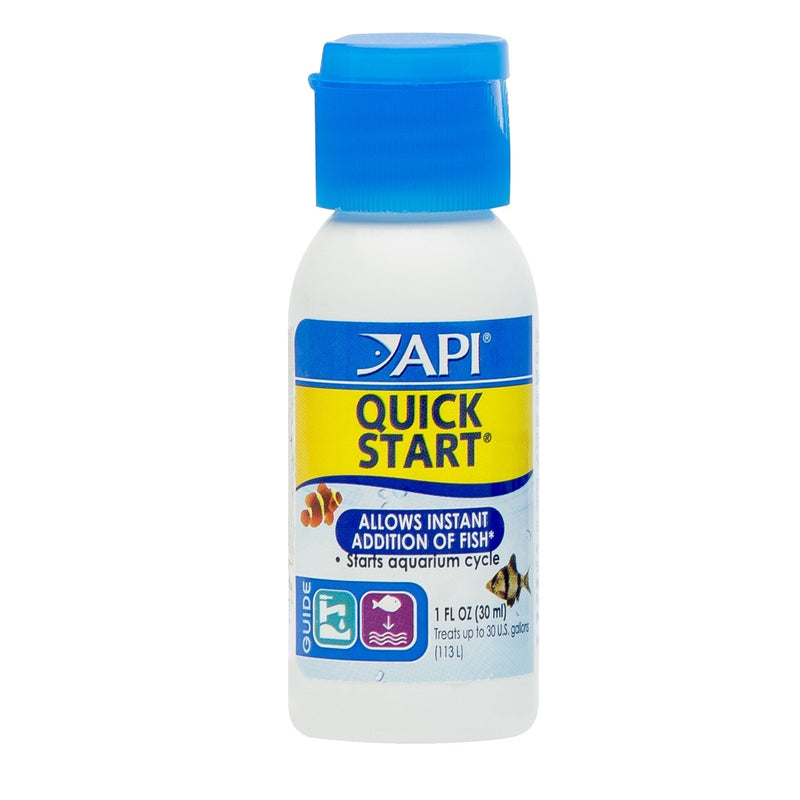 API QUICK START Freshwater and Saltwater Aquarium Nitrifying Bacteria 30 ml Bottle Single - PawsPlanet Australia