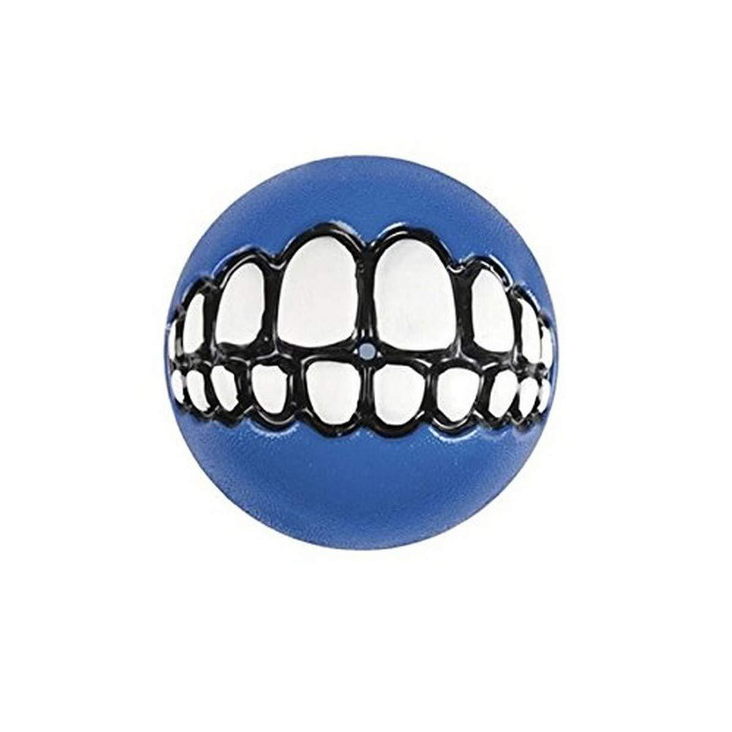 Rogz Grinz Ball, Large, 7.8 cm, Blue 3" Large - PawsPlanet Australia