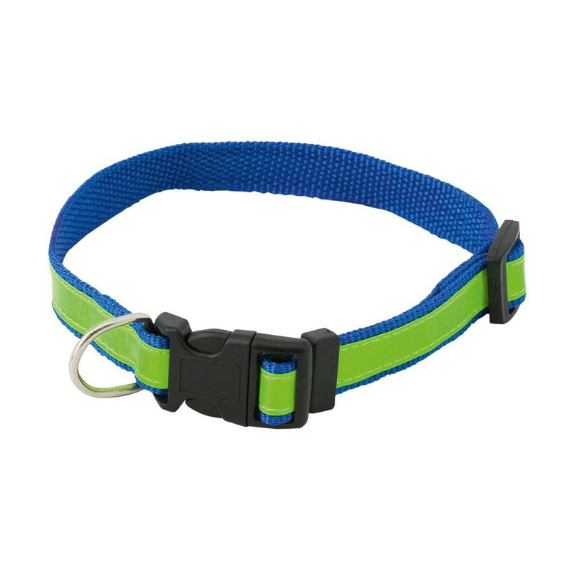 eBuyGB High Visibility/Fluorescent Reflective Adjustable Dog Safety Collar, Blue Blue Collar - PawsPlanet Australia